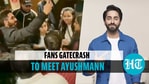 Ayushmann Khurrana's fans gatecrash Shillong hotel, manage to meet actor Ayushmann Khurrana's fans gatecrash Shillong hotel, manage to meet actor