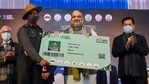 Union Home Minister Amit Shah launches 'Ayushman scheme' for personnel of the Central Armed Police Forces (CAPF), in Guwahati, Saturday, Jan. 23, 2021. (PTI) Union Home Minister Amit Shah launches 'Ayushman scheme' for personnel of the Central Armed Police Forces (CAPF), in Guwahati, Saturday, Jan. 23, 2021. (PTI)