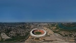 View of worlds largest cricket stadium, the Motera Stadium, ahead of its inauguration on Feb. 24, in Ahmedabad.(PTI) View of worlds largest cricket stadium, the Motera Stadium, ahead of its inauguration on Feb. 24, in Ahmedabad.(PTI)