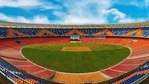 View of worlds largest cricket stadium, the Motera Stadium, ahead of its inauguration on Feb. 24, in Ahmedabad. (PTI) View of worlds largest cricket stadium, the Motera Stadium, ahead of its inauguration on Feb. 24, in Ahmedabad. (PTI)