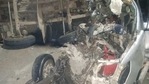 The car was completely crushed on impact(HT Photo) The car was completely crushed on impact(HT Photo)