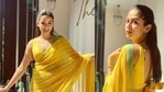 Mira Rajput stuns in a yellow sari. Mira Rajput stuns in a yellow sari.
