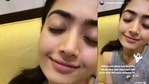 Rashmika Mandanna shared a selfie on Instagram stories. Rashmika Mandanna shared a selfie on Instagram stories.
