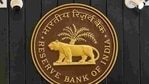 CCTV cameras are seen installed above the logo of Reserve Bank of India (RBI) inside its headquarters in Mumbai.(REUTERS) CCTV cameras are seen installed above the logo of Reserve Bank of India (RBI) inside its headquarters in Mumbai.(REUTERS)