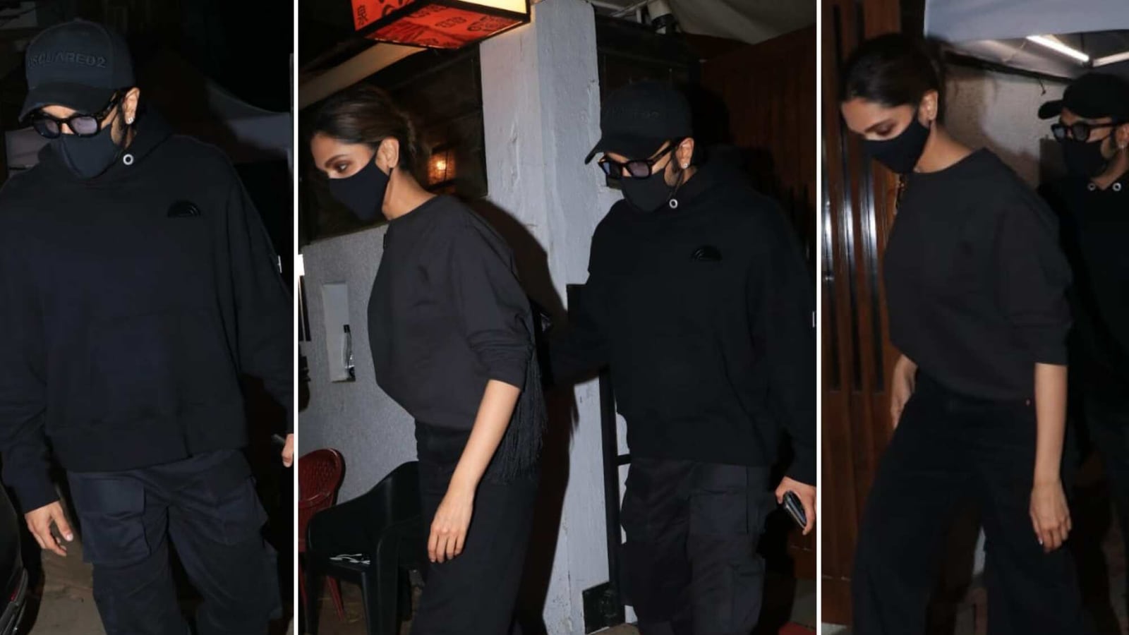 Deepika Padukone, Ranveer Singh set couple goals, twin in all-black for ...