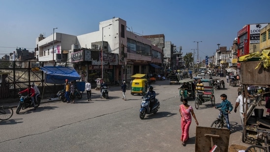 A general view of Karawal Nagar, a year after the 2020 Delhi riots.(Amal KS / HT Photo)