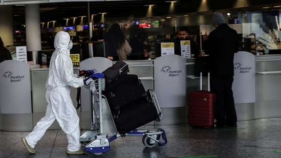 Officials said the EU was working with the IATA, the OECD and the World Health Organization.(AFP) Officials said the EU was working with the IATA, the OECD and the World Health Organization.(AFP)