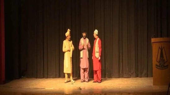 With Kashmir receiving heavy snowfall combined with the threat of the spread of Covid, cultural activities including theatres have been at a standstill.(ANI)