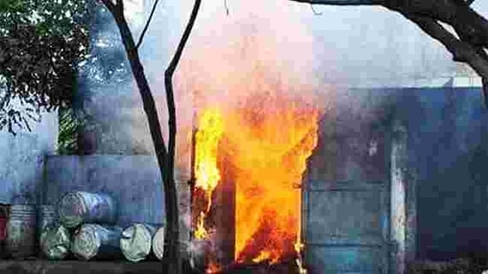 The Sivakasi cracker factory fire killed at least 40 people. UNI The Sivakasi cracker factory fire killed at least 40 people. UNI