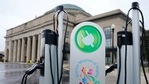 An electric car charging station is positioned outside the Science Museum where Virginia State Senators are meeting for their 2021 legislative session in Richmond, Va., Thursday, Feb. 18, 2021. Virginia lawmakers are considering final passage for a bill that aims to reduce carbon pollution by getting more electric vehicles on the road. (AP Photo/Steve Helber)(AP) An electric car charging station is positioned outside the Science Museum where Virginia State Senators are meeting for their 2021 legislative session in Richmond, Va., Thursday, Feb. 18, 2021. Virginia lawmakers are considering final passage for a bill that aims to reduce carbon pollution by getting more electric vehicles on the road. (AP Photo/Steve Helber)(AP)