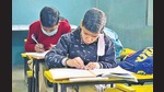 The commission suggested that the pre-board and final board examinations for classes 10 and 12 may be conducted in classrooms with strict compliance of standard operating procedures (SOPs) issued by the ministry of health and family welfare . (ht file) The commission suggested that the pre-board and final board examinations for classes 10 and 12 may be conducted in classrooms with strict compliance of standard operating procedures (SOPs) issued by the ministry of health and family welfare . (ht file)