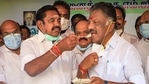 Tamil Nadu Chief Minister K Palaniswami and Deputy CM O Panneerselvam along with other AIADMK leaders celebrate their party supremo late JJayalalithaa's birth anniversary at AIADMK headquarters, in Chennai,(PTI) Tamil Nadu Chief Minister K Palaniswami and Deputy CM O Panneerselvam along with other AIADMK leaders celebrate their party supremo late JJayalalithaa's birth anniversary at AIADMK headquarters, in Chennai,(PTI)