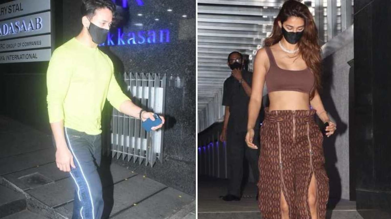 Rumoured Couple Tiger Shroff Disha Patani Snapped Outside Restaurant On A Dinner Outing