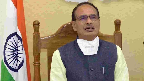 Madhya Pradesh Chief Minister Shivraj Singh Chouhan addresses a press conference through video conferencing.(ANI) Madhya Pradesh Chief Minister Shivraj Singh Chouhan addresses a press conference through video conferencing.(ANI)