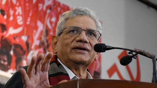 "This government's disconnect with millions of Indians for whom the Railways are their economic lifeline &amp; sole connect with the rest of India is complete." said Sitaram Yechury (ANI Photo)