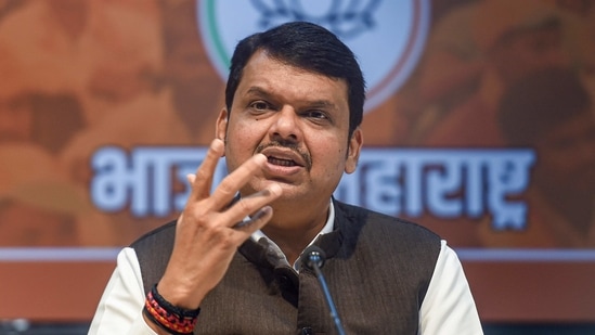 Maharashtra opposition leader and former CM Devendra Fadnavis addresses a press conference in Mumbai, (PTI) Maharashtra opposition leader and former CM Devendra Fadnavis addresses a press conference in Mumbai, (PTI)