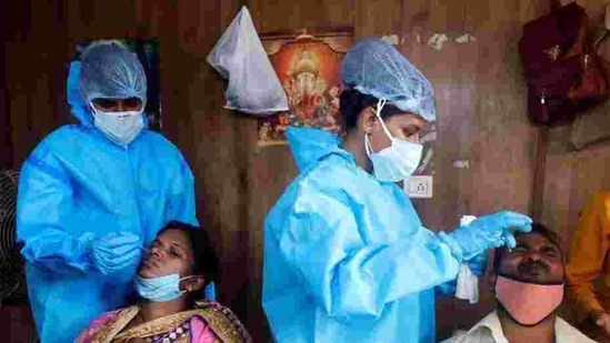 India’s coronavirus disease testing capacity has been increased to conduct about 1.5 million tests daily. On an average, the country has been performing about a million Covid tests a day over the past one month.(Representational Photo/REUTERS) India’s coronavirus disease testing capacity has been increased to conduct about 1.5 million tests daily. On an average, the country has been performing about a million Covid tests a day over the past one month.(Representational Photo/REUTERS)