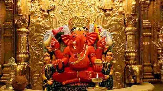 Siddhivinayak Temple in Prabhadevi opened in November of last year after a hiatus of eight months due to the ongoing coronavirus pandemic. (ANI Photo)