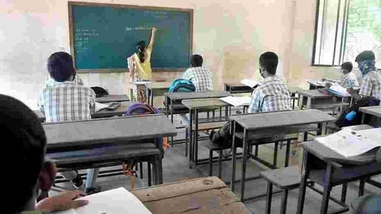 School and Mass Education Minister S R Dash stated that classes, with not more than 20-25 students, will also be held on Saturdays and Sundays.(HT file)