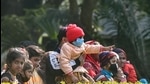 Visitors at Alipore Zoological Garden in Kolkata. (PTI) Visitors at Alipore Zoological Garden in Kolkata. (PTI)
