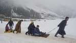 Sonamarg: Tourists take sledge ride after fresh snowfall during Sonamarg Winter Festival, at Sonamarg in Ganderbal district 110 km�s from Srinagar, (PTI) Sonamarg: Tourists take sledge ride after fresh snowfall during Sonamarg Winter Festival, at Sonamarg in Ganderbal district 110 km�s from Srinagar, (PTI)