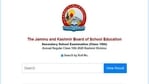JKBOSE 10th Kashmir division annual result.(Screengrab ) JKBOSE 10th Kashmir division annual result.(Screengrab )