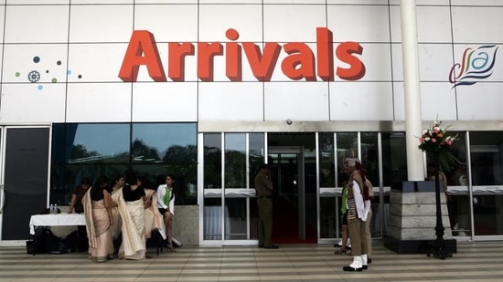 Terminal 1 at Mumbai's Chhatrapati Shivaji Maharaj International Airport. (HT Photo)