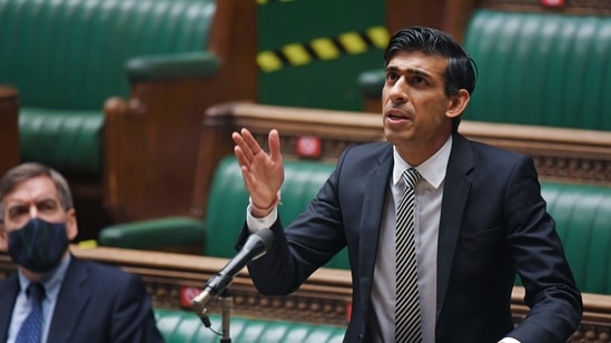 Britain's Chancellor of the Exchequer Rishi Sunak speaks at the House of Commons in London, Britain January 11, 2021. UK Parliament/Jessica Taylor/Handout via REUTERS THIS IMAGE HAS BEEN SUPPLIED BY A THIRD PARTY. MANDATORY CREDIT(via REUTERS)