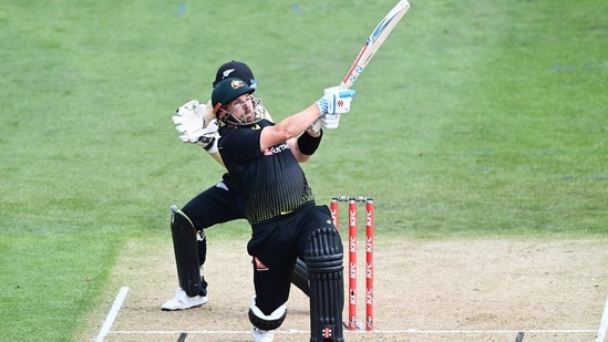Australia's Aaron Finch bats during the second T20 cricket international between Australia and New Zealand at University Oval In Dunedin, New Zealand, Thursday, Feb. 25, 2021. (Andrew Cornaga/Photosport via AP)(AP) Australia's Aaron Finch bats during the second T20 cricket international between Australia and New Zealand at University Oval In Dunedin, New Zealand, Thursday, Feb. 25, 2021. (Andrew Cornaga/Photosport via AP)(AP)