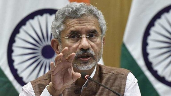 Jaishankar added that once disengagement is completed at all friction points, the two sides “could look at broader de-escalation of troops in the area”.(HT_PRINT)