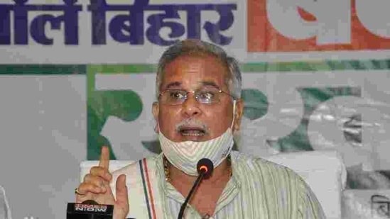 Chhattisgarh chief minister Bhupesh Baghel.(File photo)