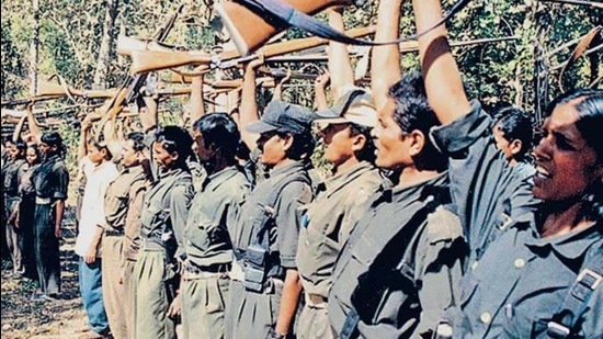 File photo of a Maoist camp. File photo of a Maoist camp.