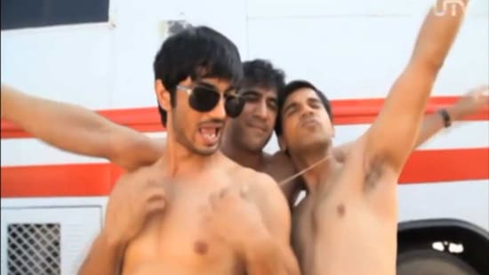 Sushant Singh Rajput, Amit Sadh and Rajkummar Rao in Kai Po Che!