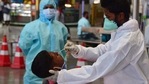 Maharashtra continues to report the highest daily new cases at 8,333. In picture - Covid-19 testing in Mumbai.(HT Photo) Maharashtra continues to report the highest daily new cases at 8,333. In picture - Covid-19 testing in Mumbai.(HT Photo)