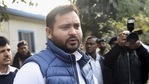 Patna: RJD leader Tejashwi Yadav speaks to media personnel on Union Budget 2020-21, in Patna, Monday, Feb 1, 2021. (PTI Photo)(PTI02_01_2021_000148B)(PTI) Patna: RJD leader Tejashwi Yadav speaks to media personnel on Union Budget 2020-21, in Patna, Monday, Feb 1, 2021. (PTI Photo)(PTI02_01_2021_000148B)(PTI)