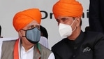 In his address, Sibal expressed his unhappiness that the party didn’t choose to accommodate Azad in Parliament after his retirement.(PTI Photo) In his address, Sibal expressed his unhappiness that the party didn’t choose to accommodate Azad in Parliament after his retirement.(PTI Photo)