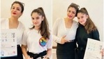 Raveena Tandon with daughter Rasha Thadani. Raveena Tandon with daughter Rasha Thadani.