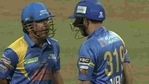 Sachin Tendulkar (L) and Virender Sehwag during last year's Road Safety World Series.(Twitter) Sachin Tendulkar (L) and Virender Sehwag during last year's Road Safety World Series.(Twitter)