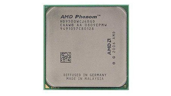 How to keep chips from overheating and melting as they got smaller and smaller? Dual and quad-core technology hit the market in the 2000s. This AMD Phenom quad-core processor from 2006 was diffused in Germany and made in Malaysia, reflecting the international tech network that emerged from the digital age.(AMD)