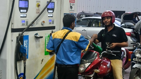 One reason for high prices of petrol and diesel is central and state levies. (HT Photo) One reason for high prices of petrol and diesel is central and state levies. (HT Photo)