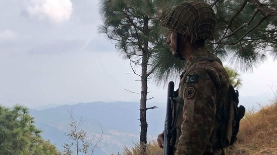 The army claimed it has cleared the mountainous region of terrorists following several operations to eliminate the TTP. In this file picture, a Pakistan's army soldier stands guard on the Line of Control (LoC) at Abdullah Pur village in Bhimber district. (AFP) The army claimed it has cleared the mountainous region of terrorists following several operations to eliminate the TTP. In this file picture, a Pakistan's army soldier stands guard on the Line of Control (LoC) at Abdullah Pur village in Bhimber district. (AFP)