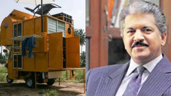 Anand Mahindra took to Twitter to appreciate architect Arun Prabhu NG's unusual creation.(Screengrab)