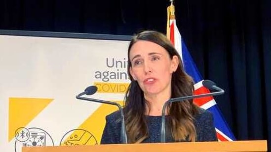 Jacinda Ardern said Auckland's nearly 2 million residents will be put under a 7 day lockdown starting Sunday. (AP Photo/Nick Perry)(AP)