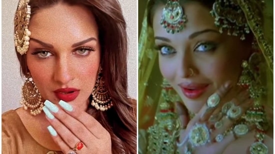 Himanshi Khurana recreated Aishwarya Rai Bachchan's song.