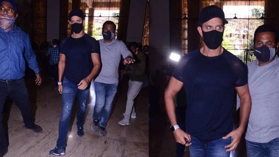 Hrithik Roshan reaches the Crime Branch office. (Varinder Chawla) Hrithik Roshan reaches the Crime Branch office. (Varinder Chawla)