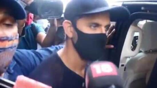 Hrithik Roshan leaves after recording his statement against Kangana Ranaut.