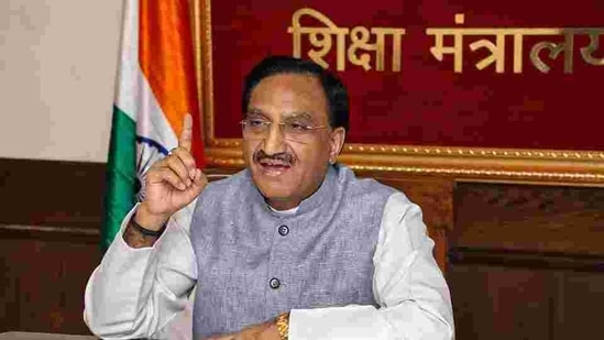 Education Minister Ramesh Pokhriyal who was addressing the 97th annual convocation of Delhi University, said the new education policy that has been brought into place after "much deliberation" will see India "reform, perform and transform".(PTI file) Education Minister Ramesh Pokhriyal who was addressing the 97th annual convocation of Delhi University, said the new education policy that has been brought into place after "much deliberation" will see India "reform, perform and transform".(PTI file)