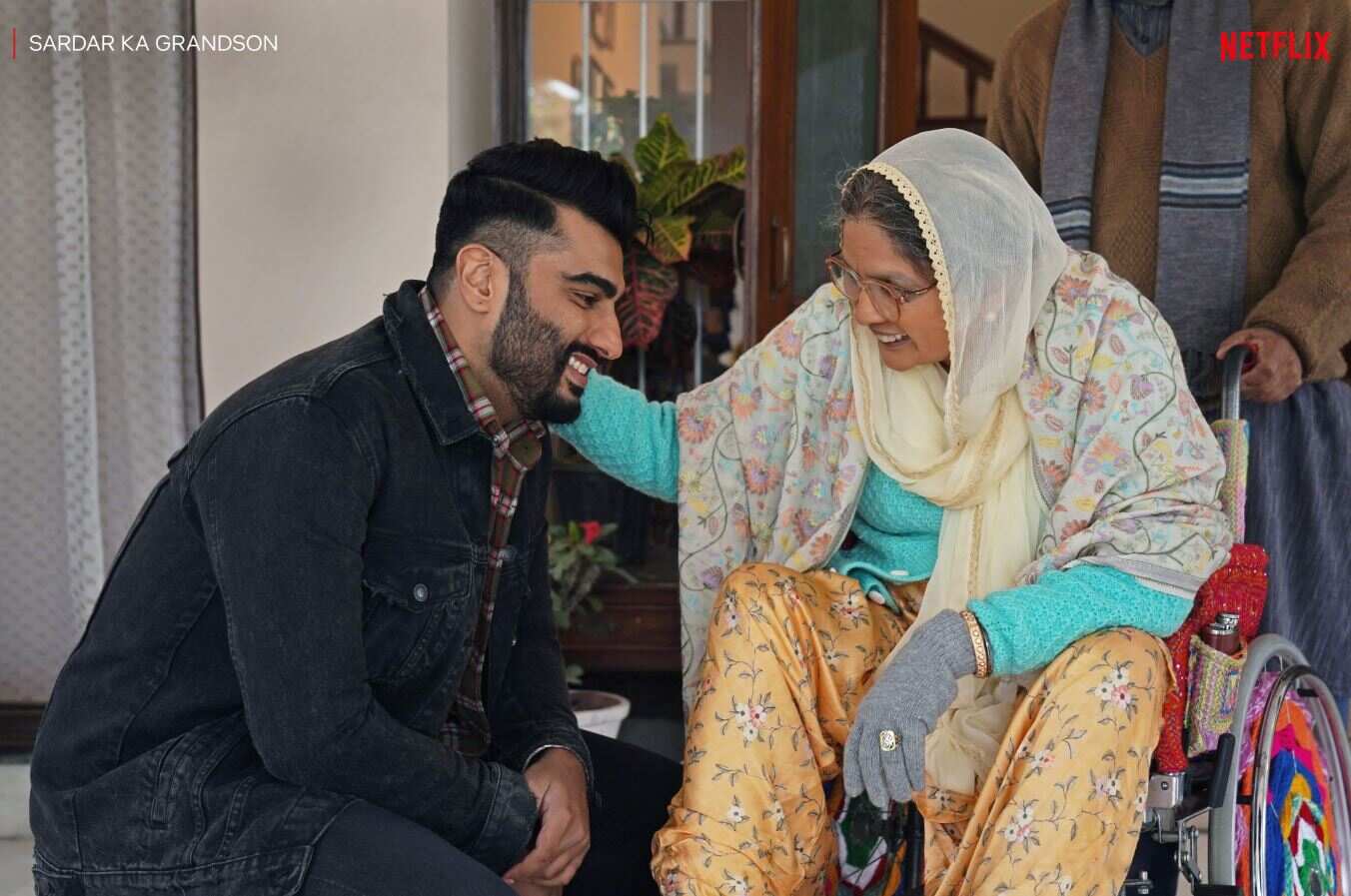 Arjun Kapoor with Neena Gupta in Sardar Ka Grandson (Netflix) Arjun Kapoor with Neena Gupta in Sardar Ka Grandson (Netflix)