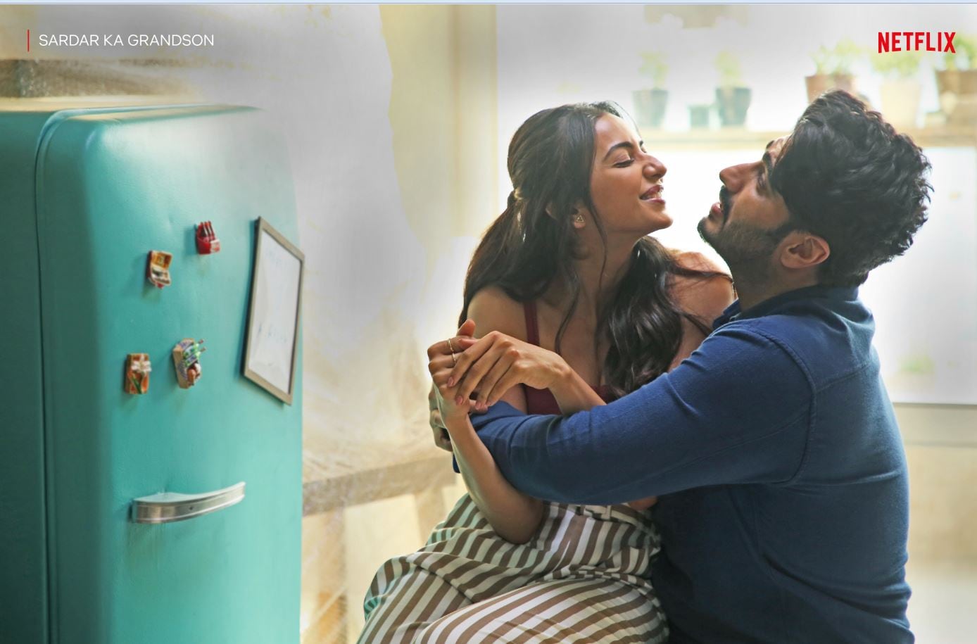 Rakul Preet SIngh is paired with Arjun in the film. (Netflix) Rakul Preet SIngh is paired with Arjun in the film. (Netflix)