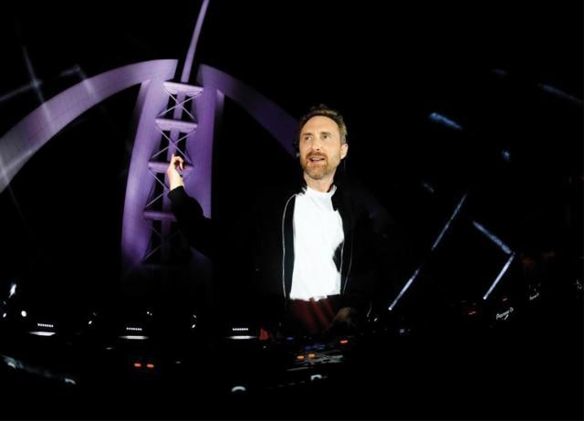 David Guetta performing the United At Home concert series in Dubai David Guetta performing the United At Home concert series in Dubai